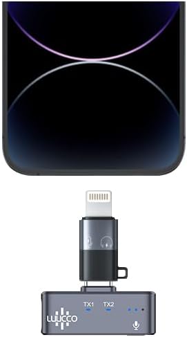 AirWave PRO K2 Dual-Channel Wireless Lavalier Mic Combo