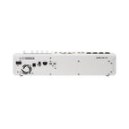 White digital mixing console with Yamaha MGX16 panel and side controls