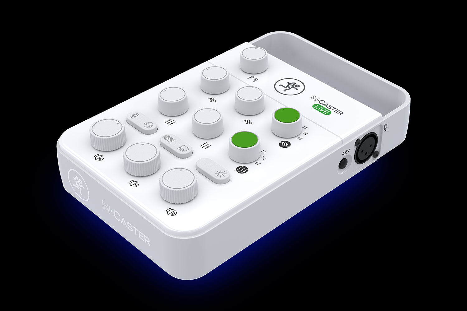M•Caster Live (White) Portable Live Streaming Mixer