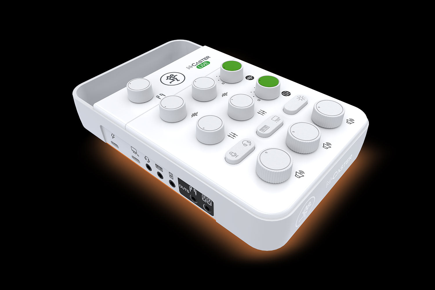 M•Caster Live (White) Portable Live Streaming Mixer