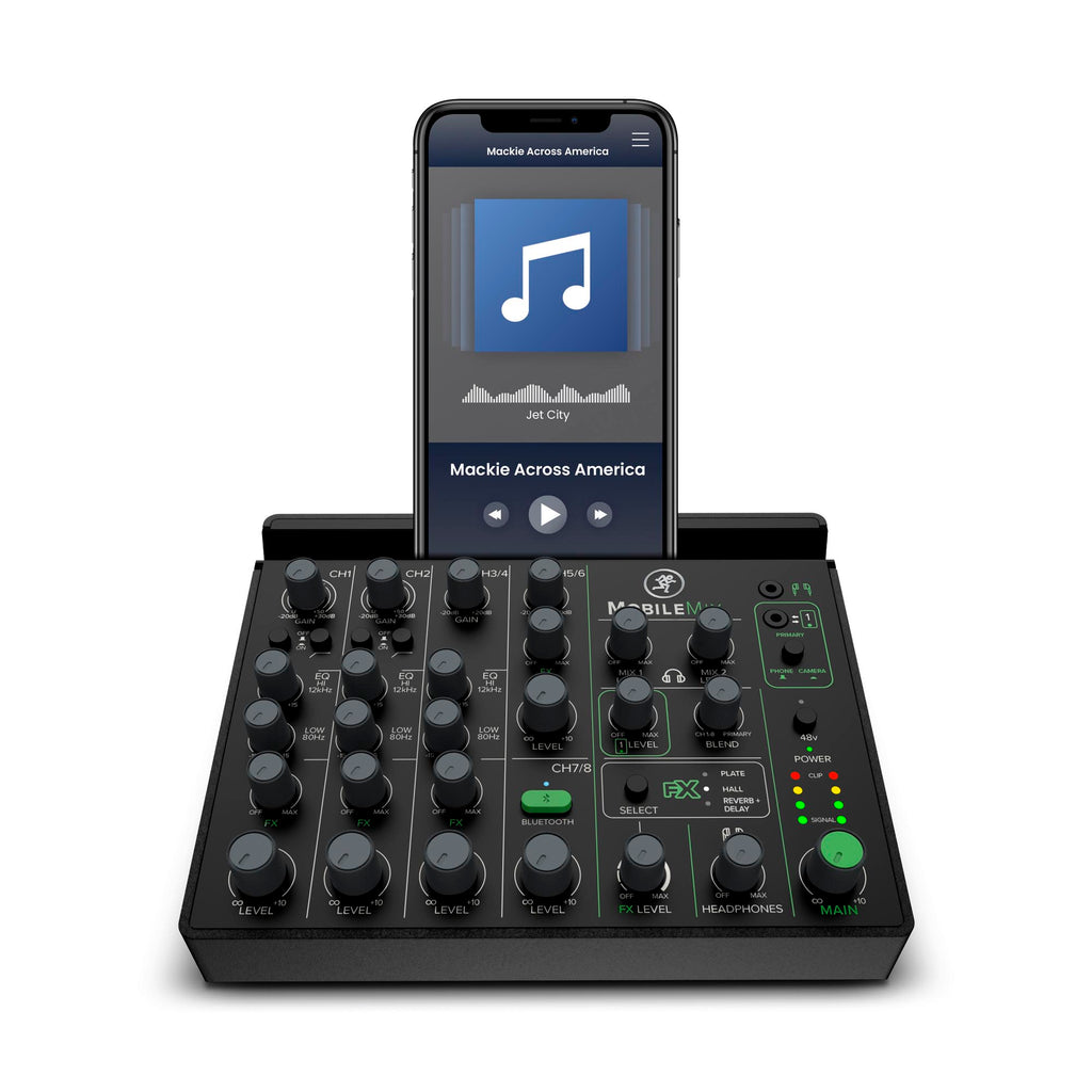 MobileMix - MobileMix 8-Channel USB-Powerable Mixer for A/V Production, Live Sound and Streaming