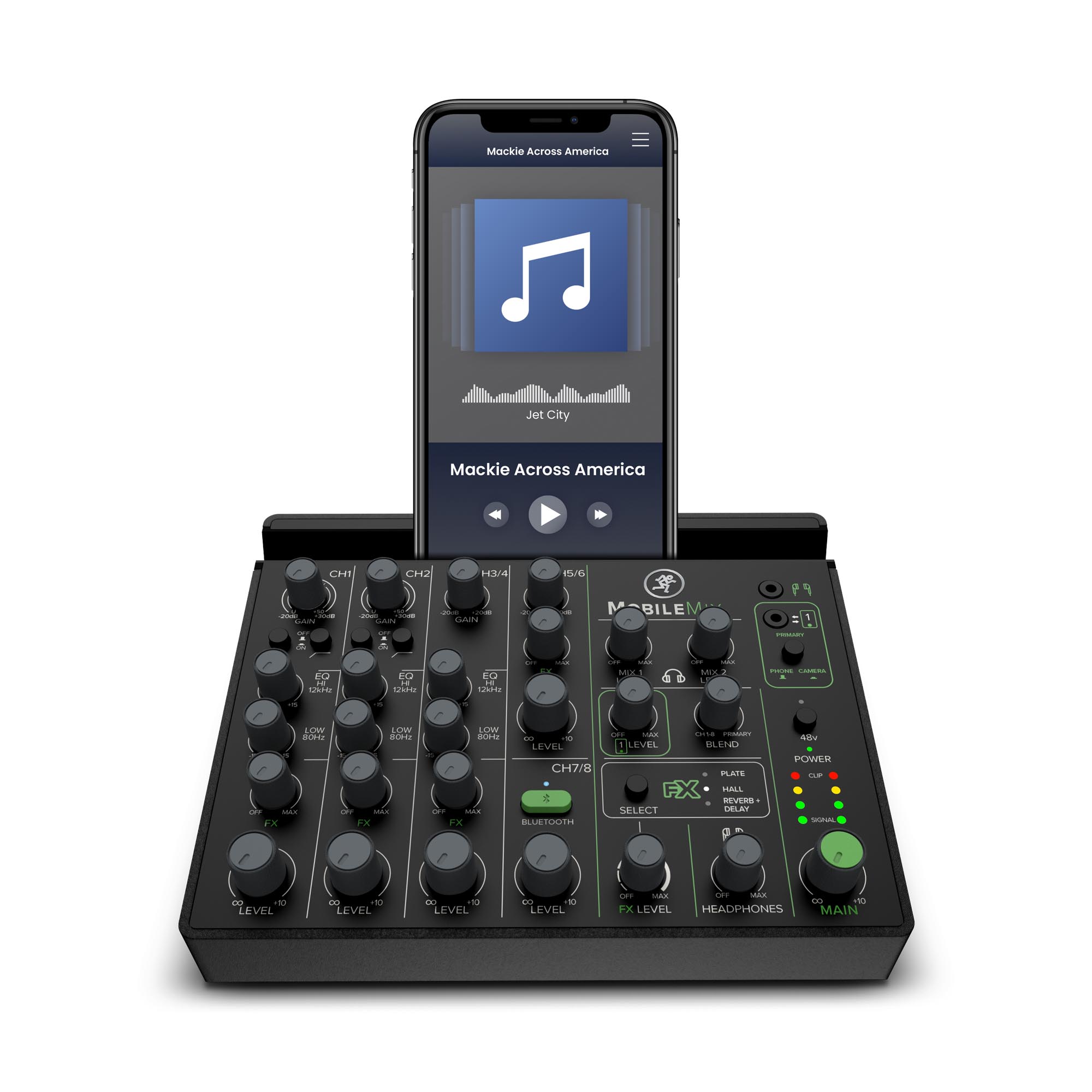 MobileMix - MobileMix 8-Channel USB-Powerable Mixer for A/V Production, Live Sound and Streaming