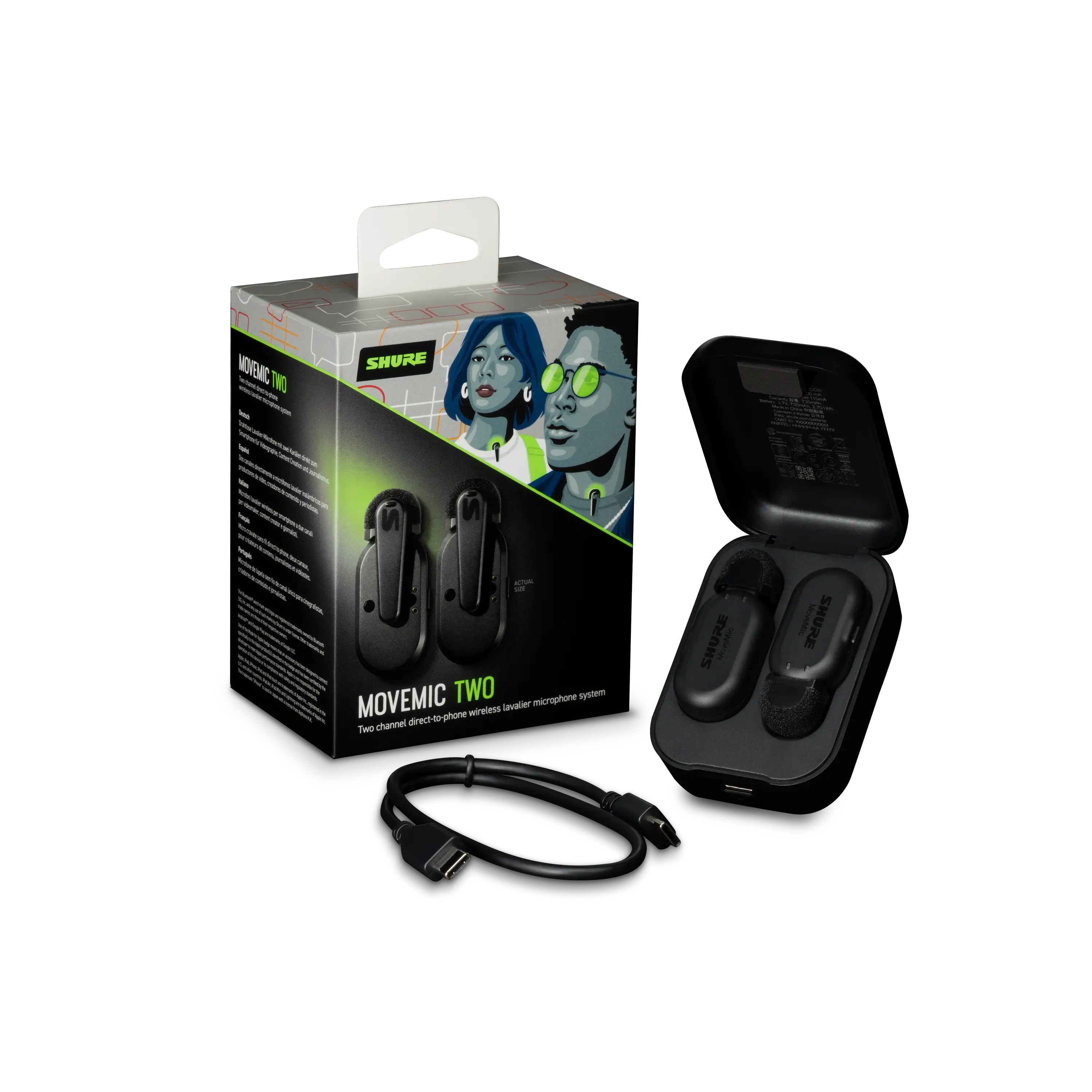 MoveMic Two Two-Channel Wireless Lavalier Microphones
