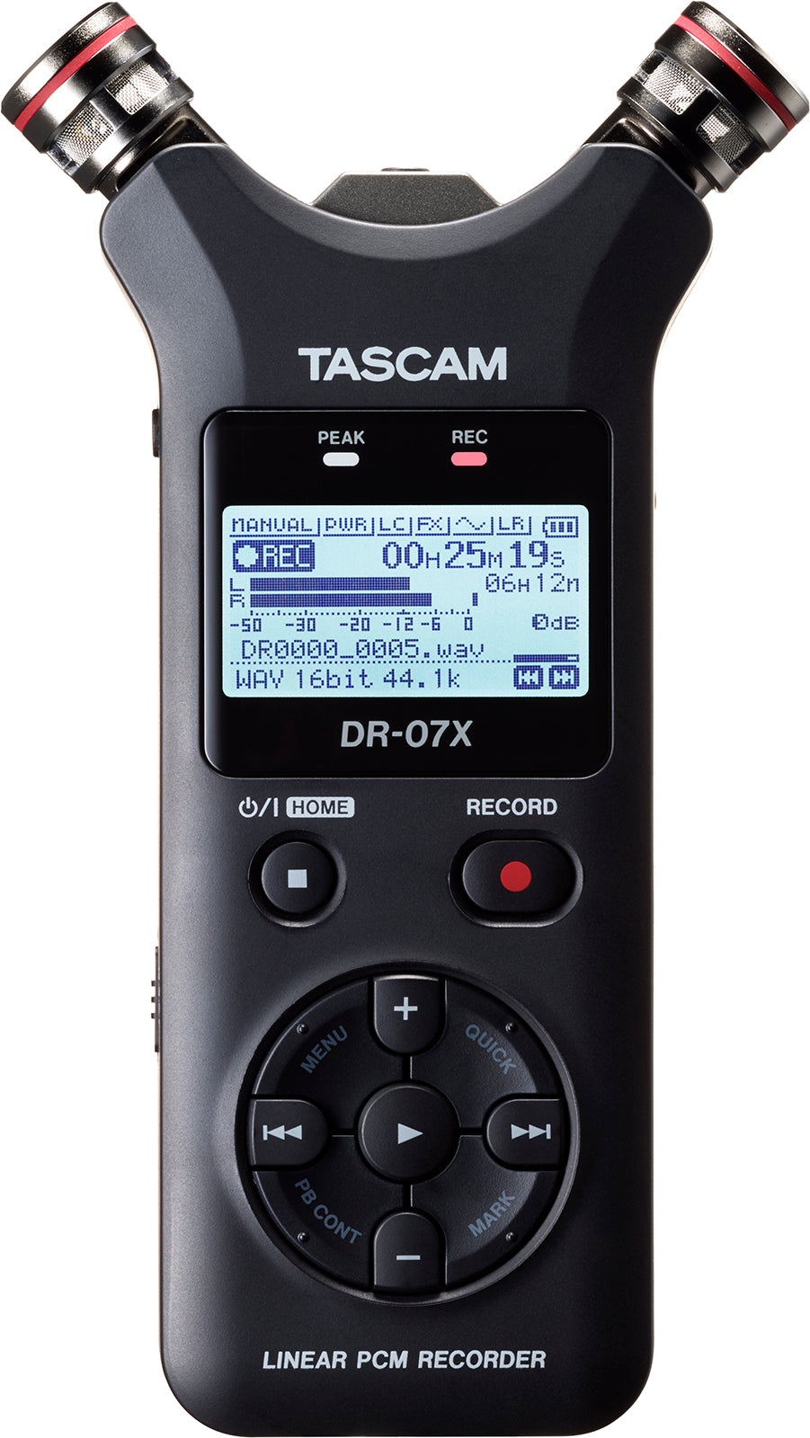 DR-07X 2-Channel Portable Handheld Recorder With USB Interface