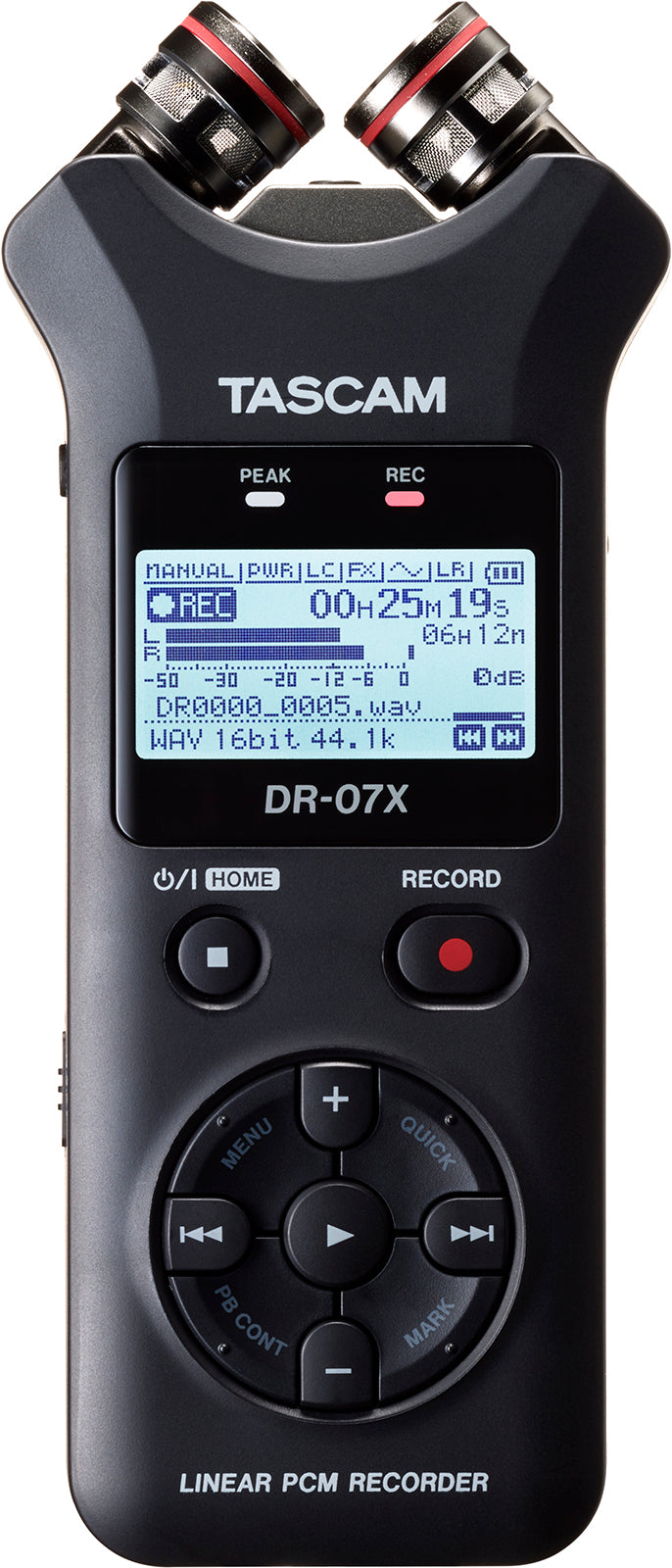 DR-07X 2-Channel Portable Handheld Recorder With USB Interface