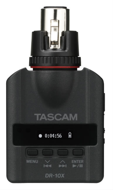 DR-10X Compact Recorder w/XLR Microphone Adapter