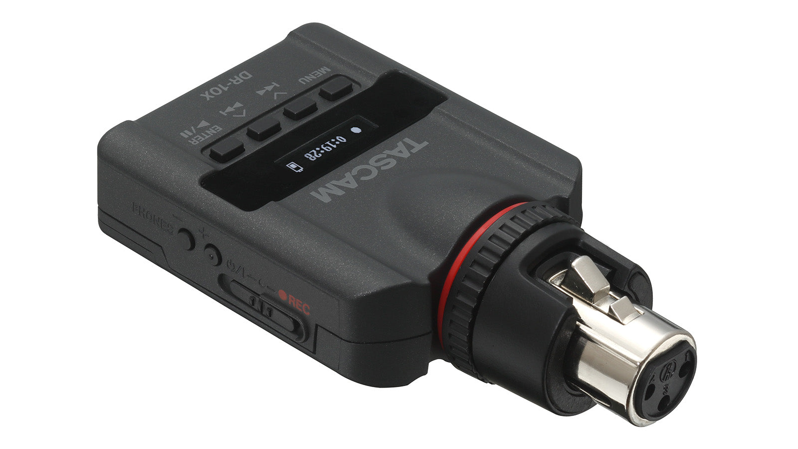 DR-10X Compact Recorder w/XLR Microphone Adapter
