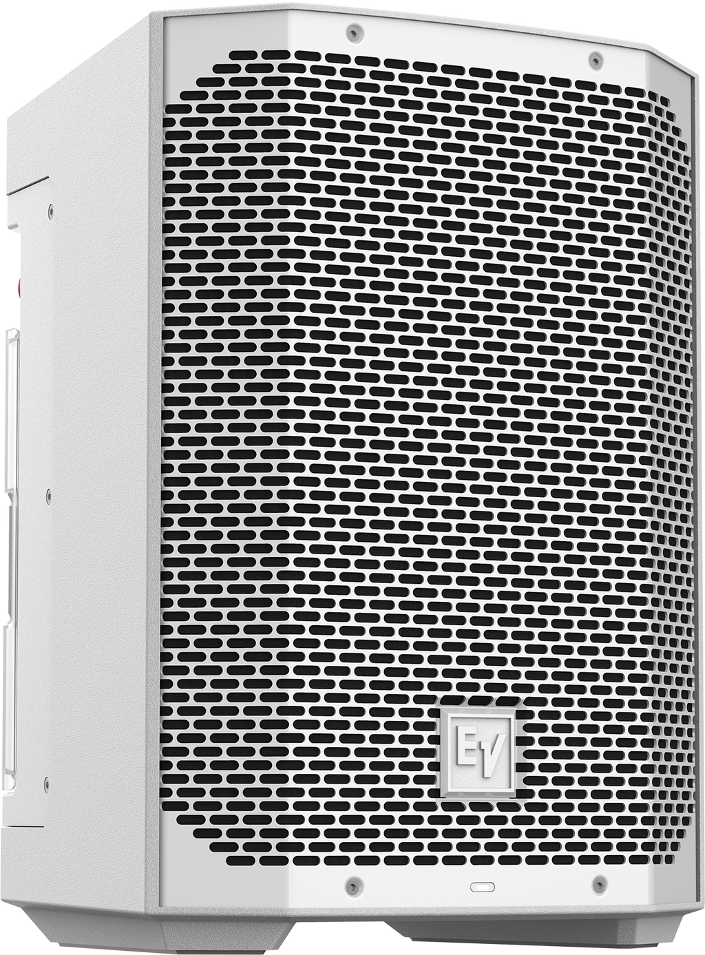 Weatherized portable loudspeaker back grille, white