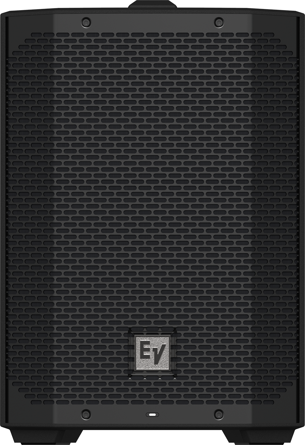 Weatherized portable loudspeaker back panel grille, black