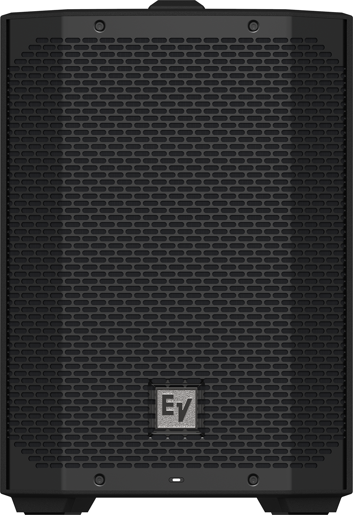 Weatherized portable loudspeaker back panel grille, black
