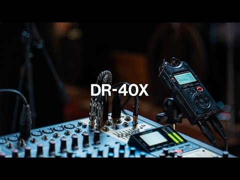 DR-40X 4-Channel Portable Handheld Field Recorder With USB Interface