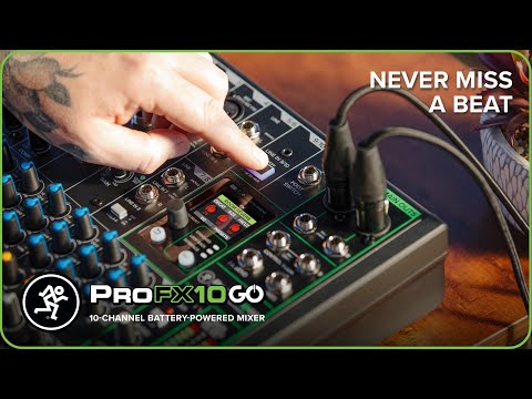 ProFX10 GO Battery-Powered Mixer